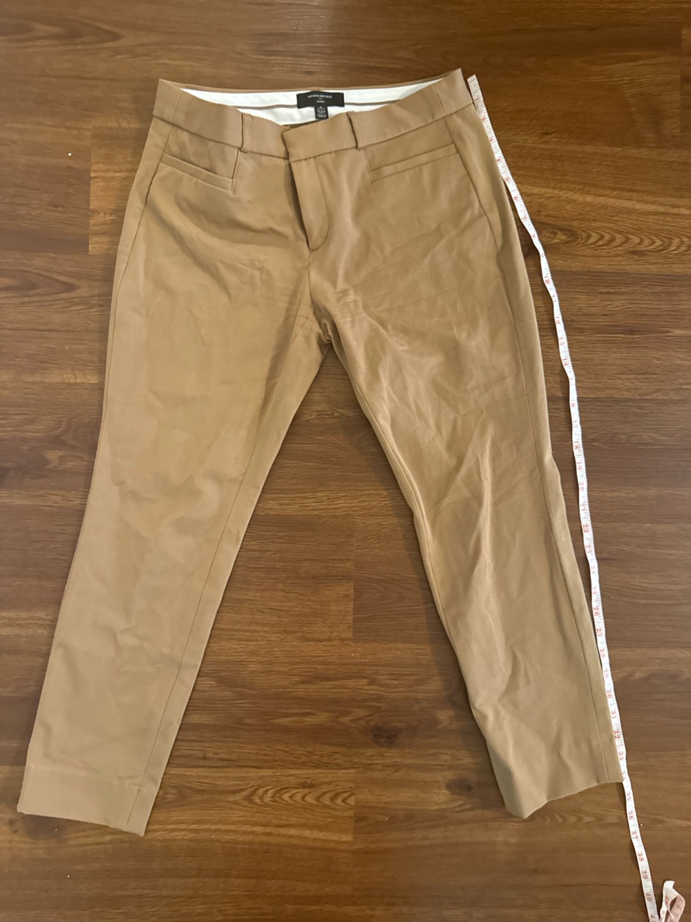 Banana Republic Sloan Petite Ankle Chinos in Tan